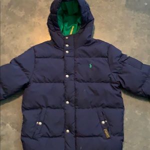 Kids polo puffed jacket